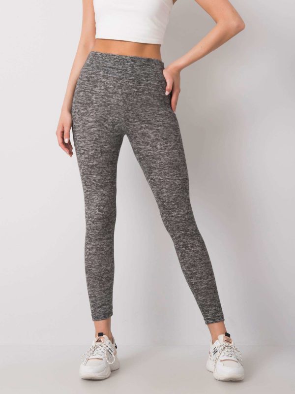 Dark grey melange leggings Opal RUE PARIS