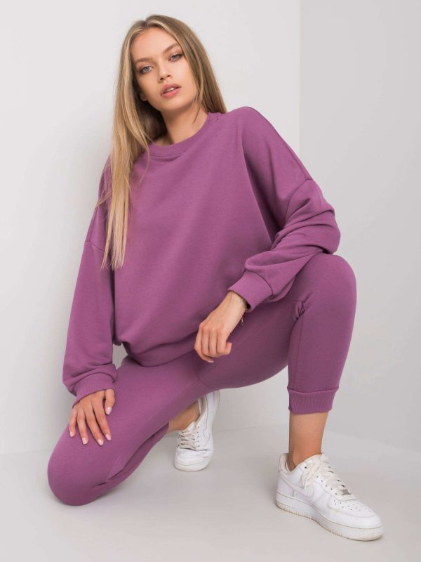 Purple sweatsuit set Amandine