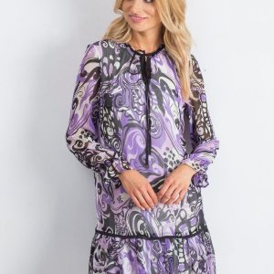 Purple and black Adventurous dress