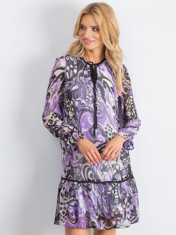 Purple and black Adventurous dress