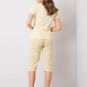 Yellow Cotton Ladies Pyjamas