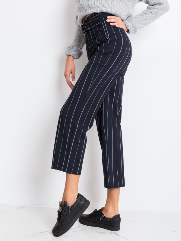 RUE PARIS Navy blue Guessing pants