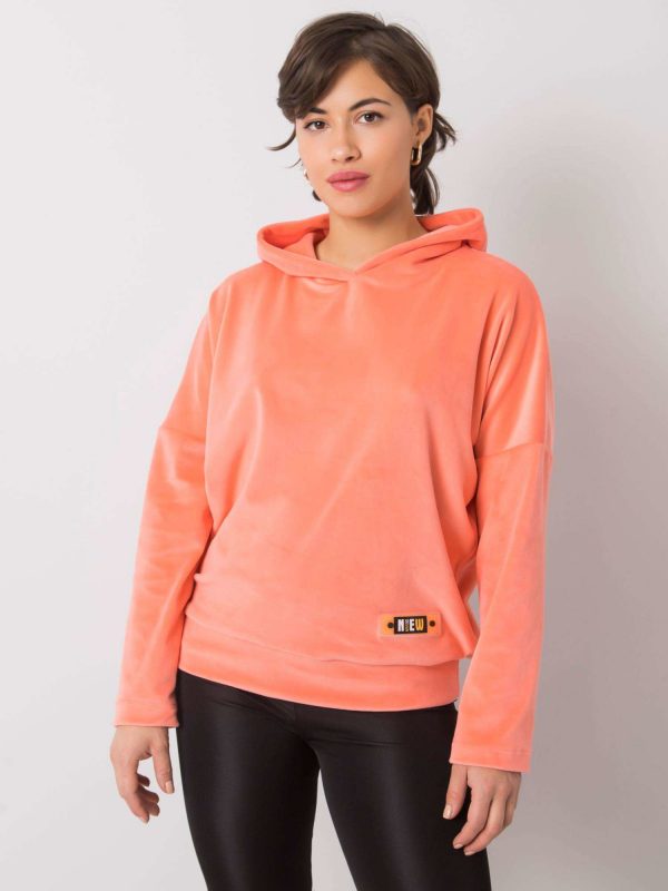 Peach velour sweatshirt Zavia RUE PARIS