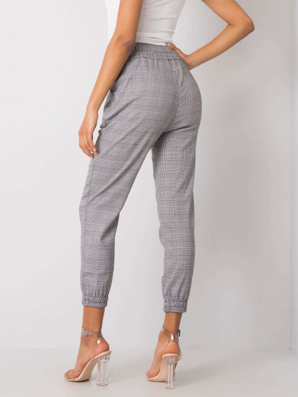 Black and White Esperanza Plaid Pants