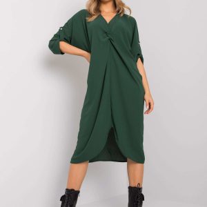 Dark Green Loose Dorsey Dress