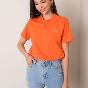 Orange Polo Shirt Annabelle RUE PARIS