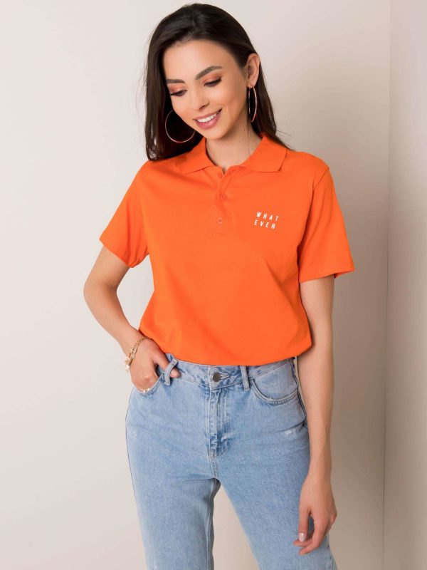 Orange Polo Shirt Annabelle RUE PARIS