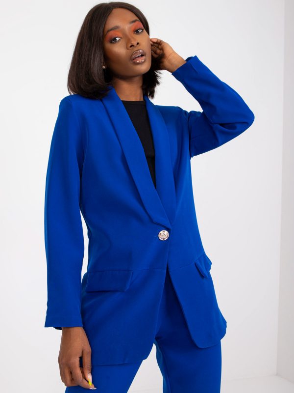 Cobalt elegant jacket with Guerrero lining