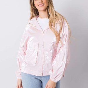 Billie's light pink windbreaker jacket