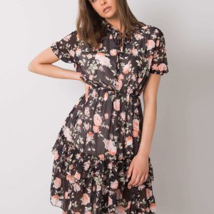 Black Mckenna Floral Dress