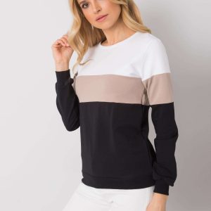 Black and beige sweatshirt Larice RUE PARIS