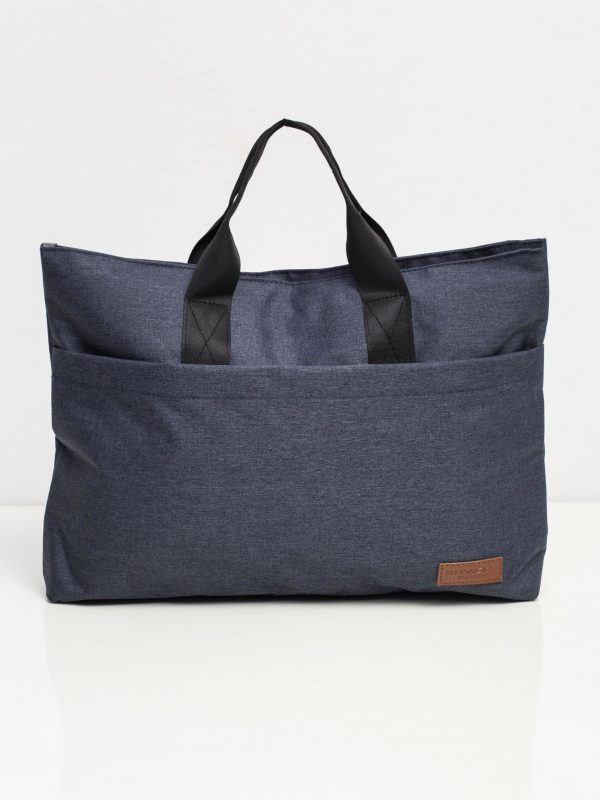 Navy Blue Large Laptop Bag