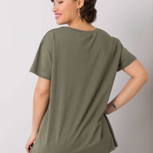 Khaki t-shirt with Elani inscription