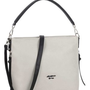 Grey bag with detachable strap LUIGISANTO