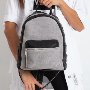 Grey-black backpack