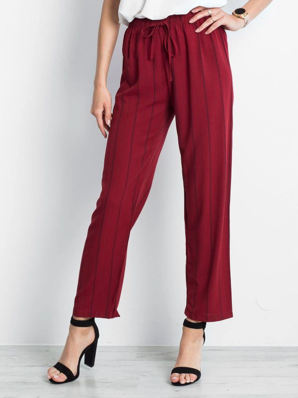 Burgundy pants Rediscover