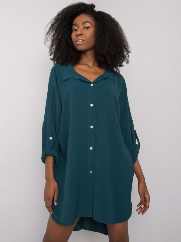 Dark green oversize dress Elaria