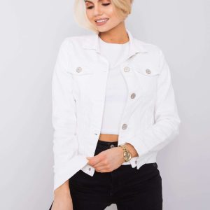 Kaylah RUE PARIS white denim jacket