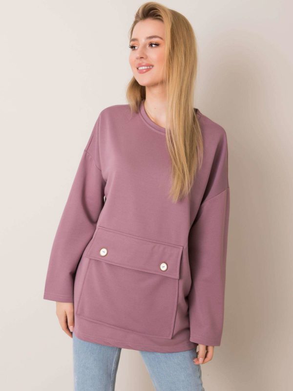 Christa RUE PARIS light purple sweatshirt