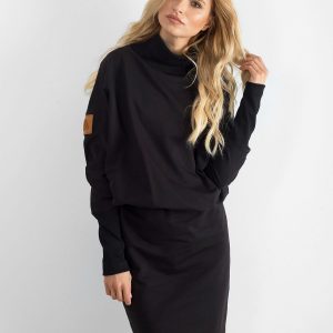 Dress with turtleneck BY O LA LA black