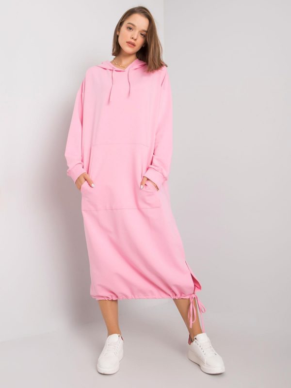 Light pink sweatshirt dress Camryn