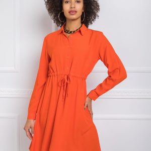 Dark orange dress Claire RUE PARIS