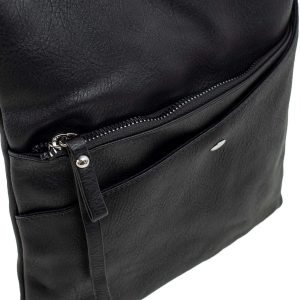 Black Women's Bag with Pockets