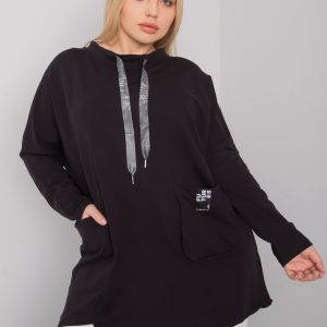 Black cotton tunic plus size Redmond