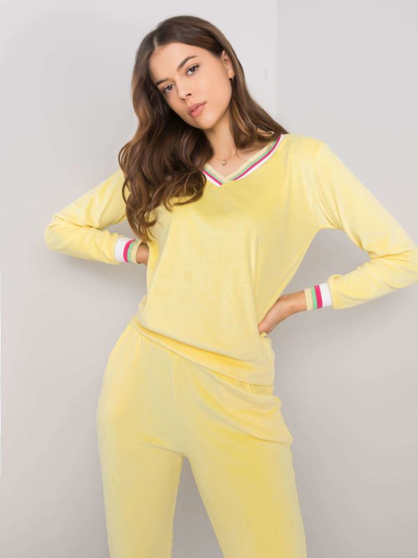 Yellow velour set Esti RUE PARIS