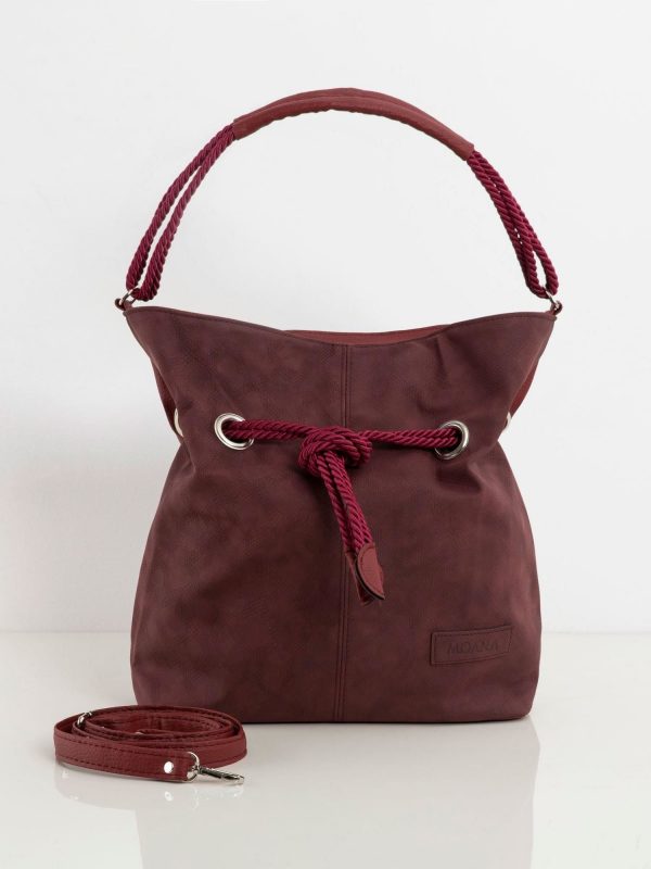 Burgundy boho bag