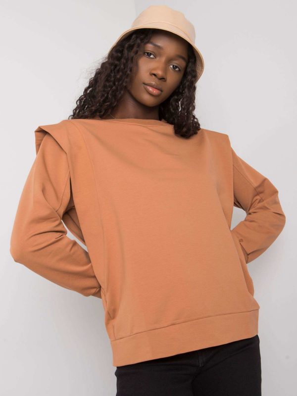 Sabra light brown cotton sweatshirt