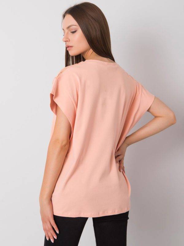 Peach casual blouse Denise