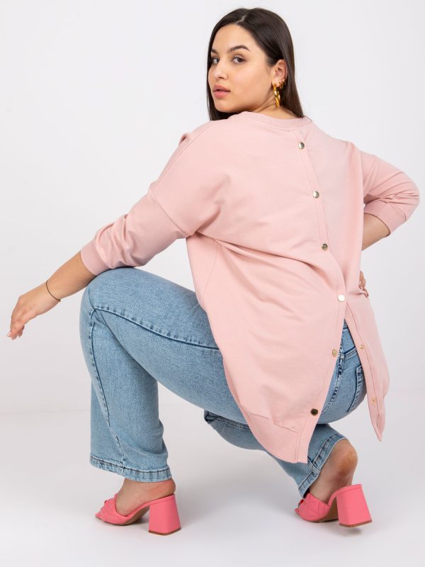 Dirty Pink Plus Size Odile Cotton Blouse