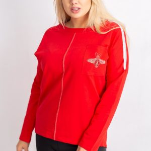 Red Plus Size Backstage Sweatshirt