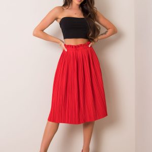 Red Dhalia skirt