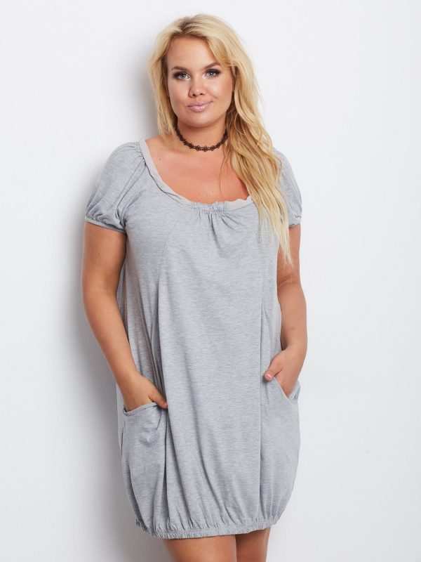 Grey Plus Size Dress