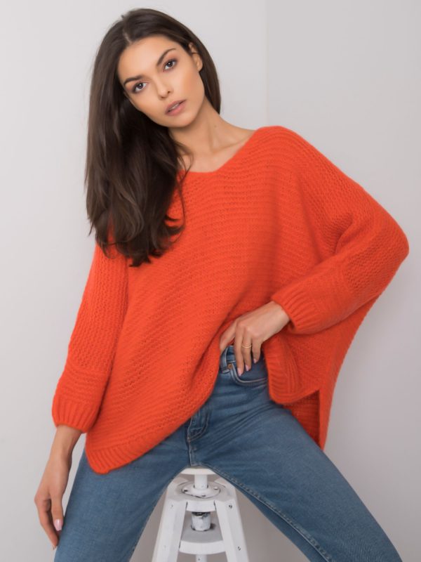 Orange oversized sweater Camden OCH BELLA