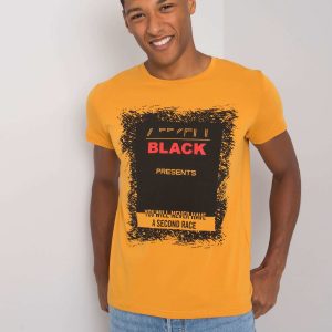 Men's mustard t-shirt cotton Brighton