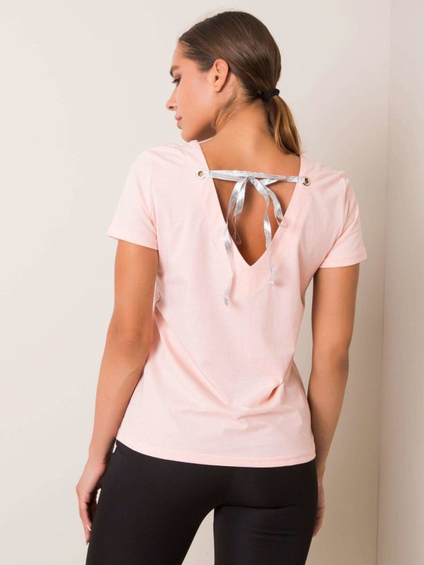 Peach t-shirt Marble FOR FITNESS