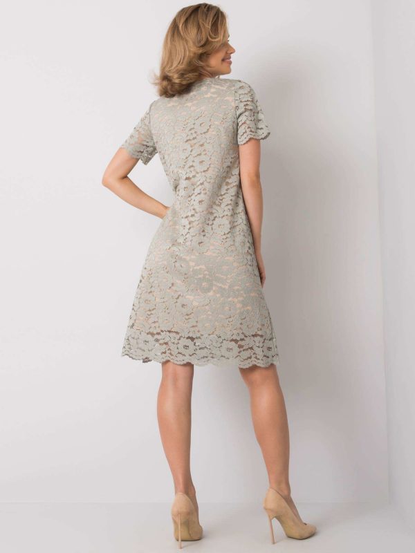 Grey Lulu Lace Dress