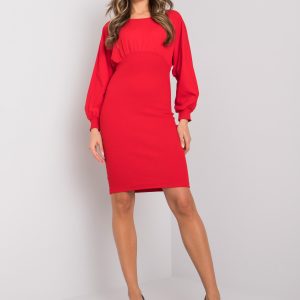 Red fitted dress Violette RUE PARIS