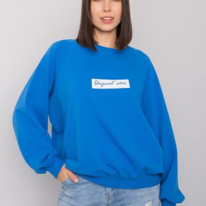 Dark Blue Plus Size Hoodie Hariette