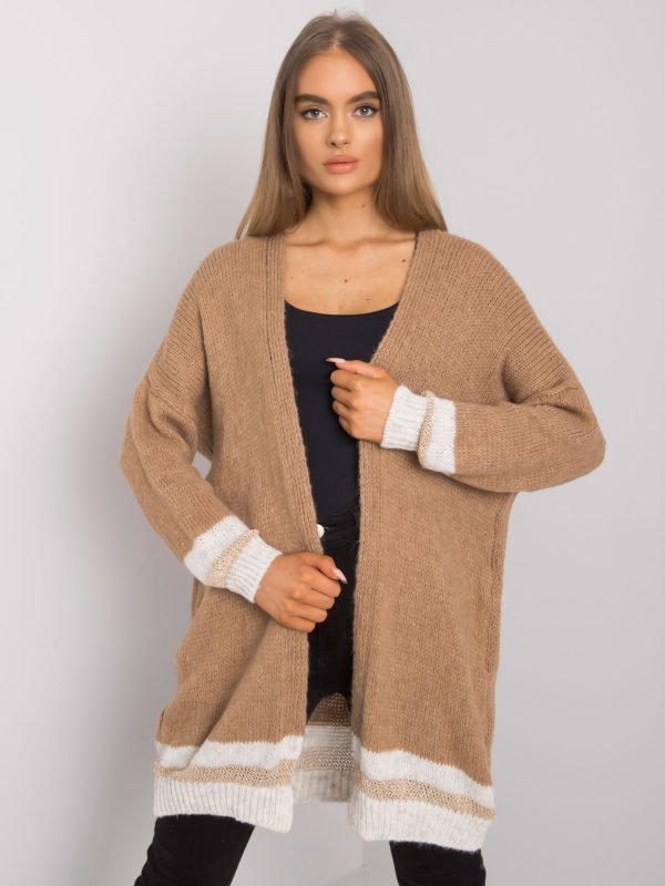 Camel knitted cardigan Lucca OCH BELLA