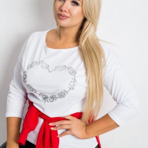 White blouse plus size Feelings