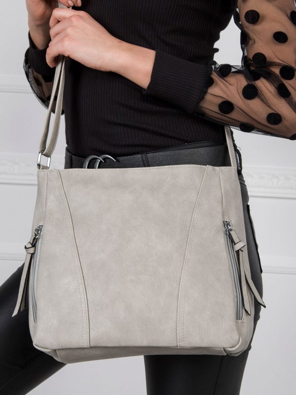 Grey Shoulder Bag