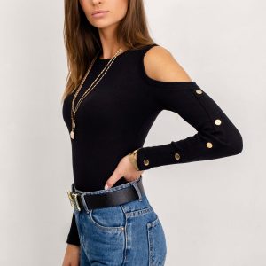 Nadia black blouse