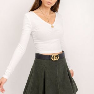 BSL Khaki Corduroy Skirt