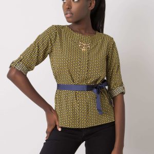 Yellow blouse with Guadelupe belt