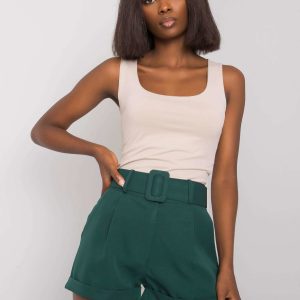 Dark green shorts with Mabinty stripe