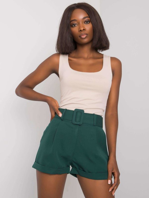 Dark green shorts with Mabinty stripe